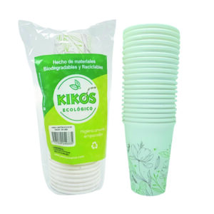 vaso carton kikos 20 unidades